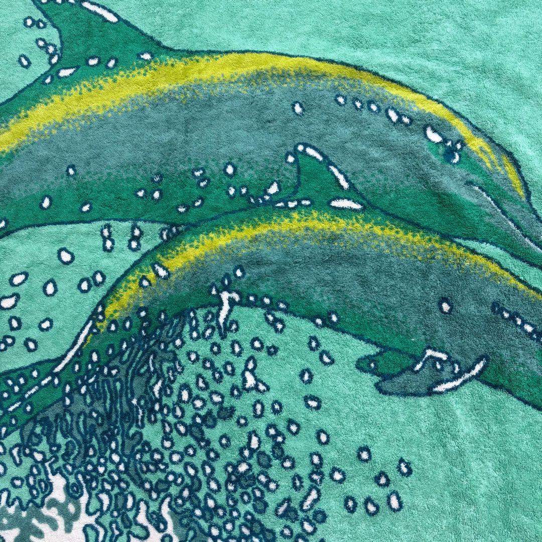 ⭐️良品⭐️ エルメス ビーチタオル イルカ マット グリーン