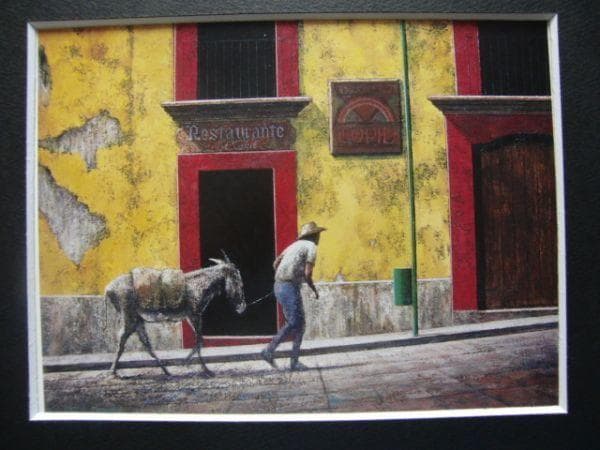 池田良則【オアハカの午后】希少画集画、状態良好、新品高級額装付