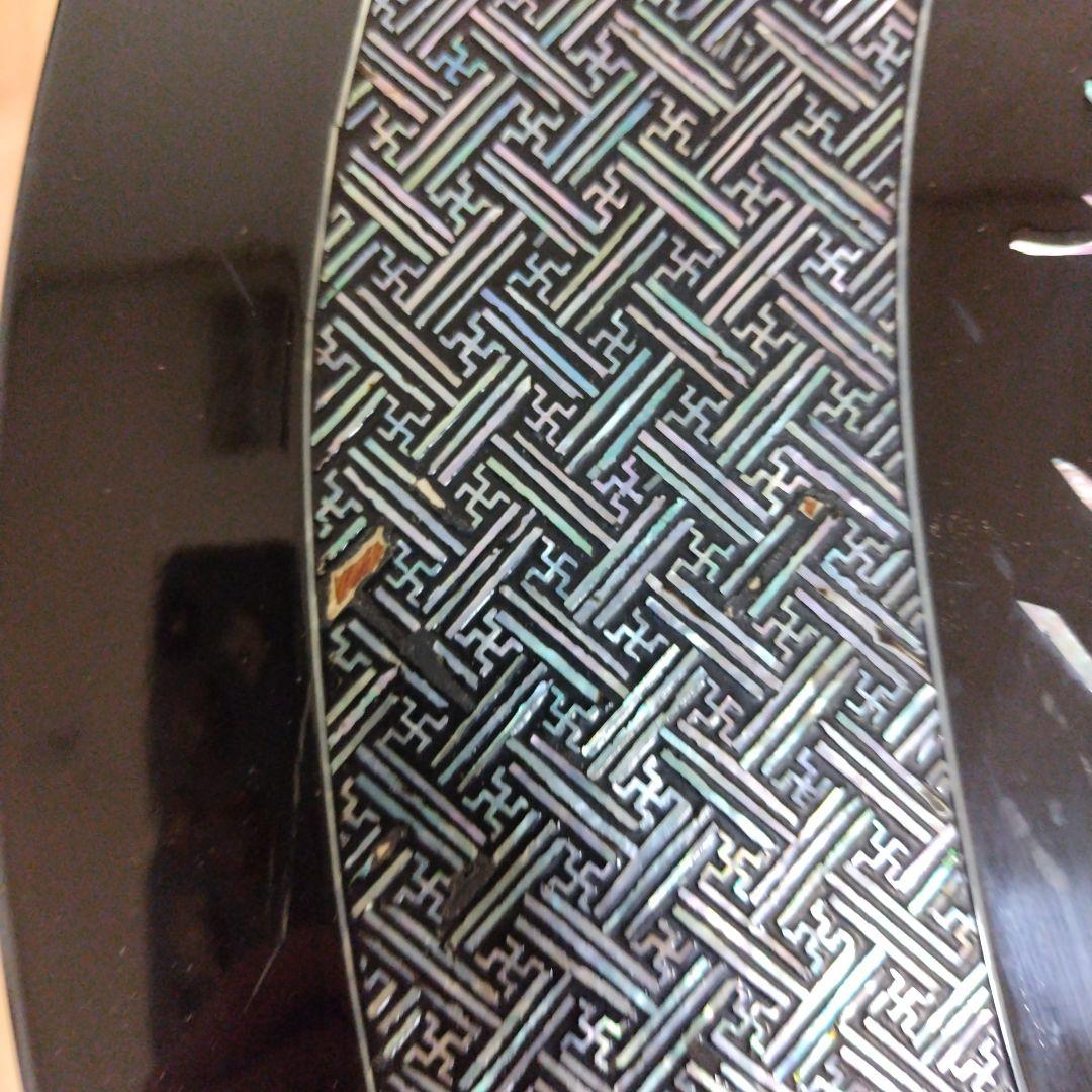 螺鈿テーブル　ローテーブル　座卓　円卓螺鈿　ラデン　高級　李朝家具