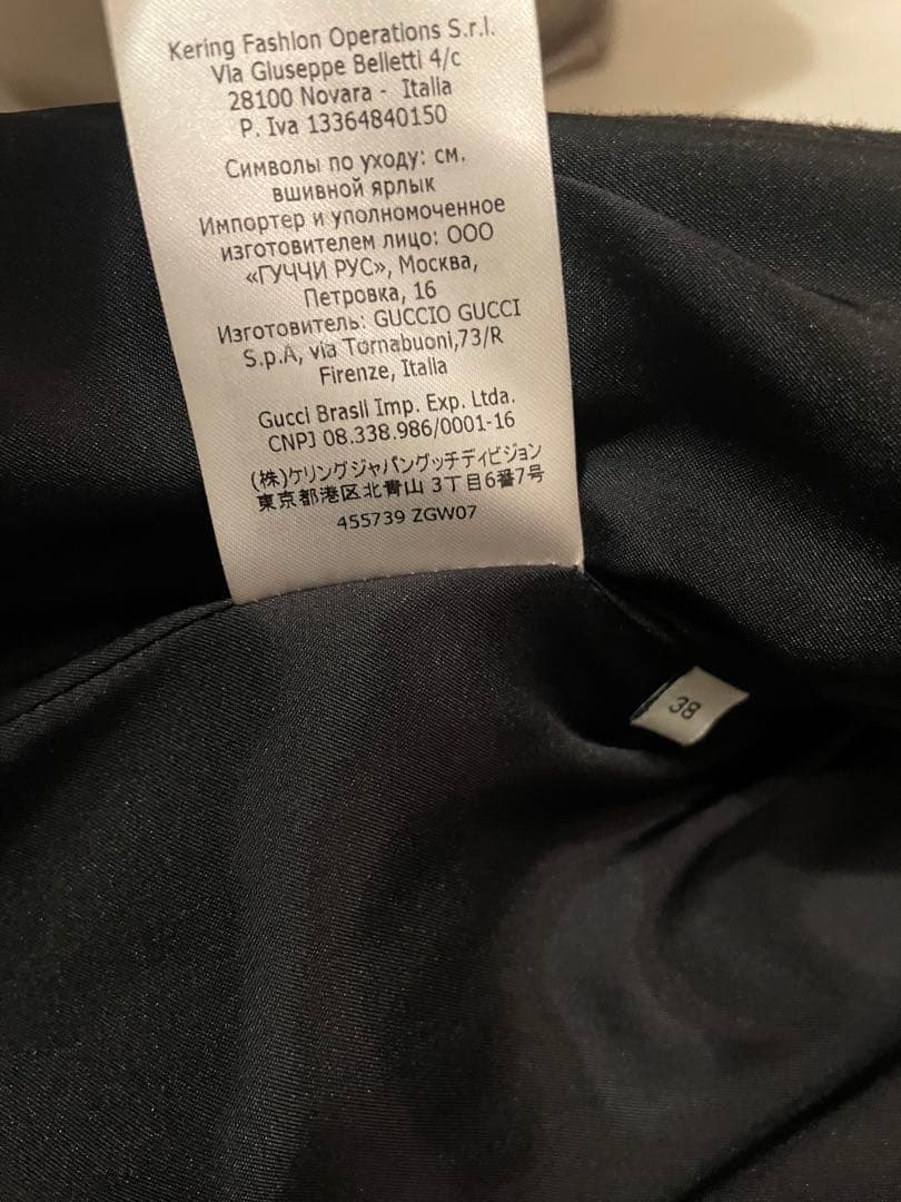 美品GUCCI ブラック チェスターコート