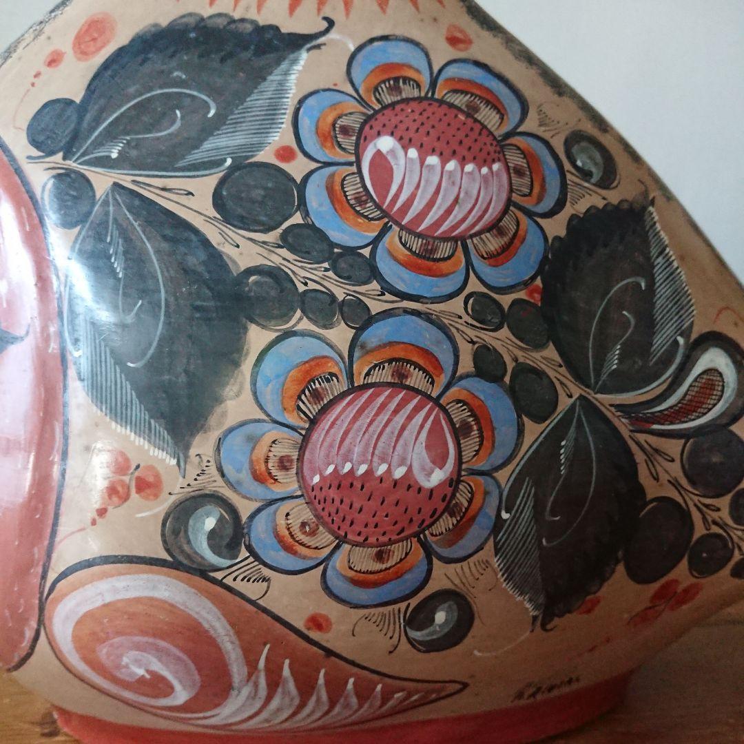 フォークアート 魚 メキシコ 民芸 トナラ焼き 置物 /イームズ ヴィンテージ