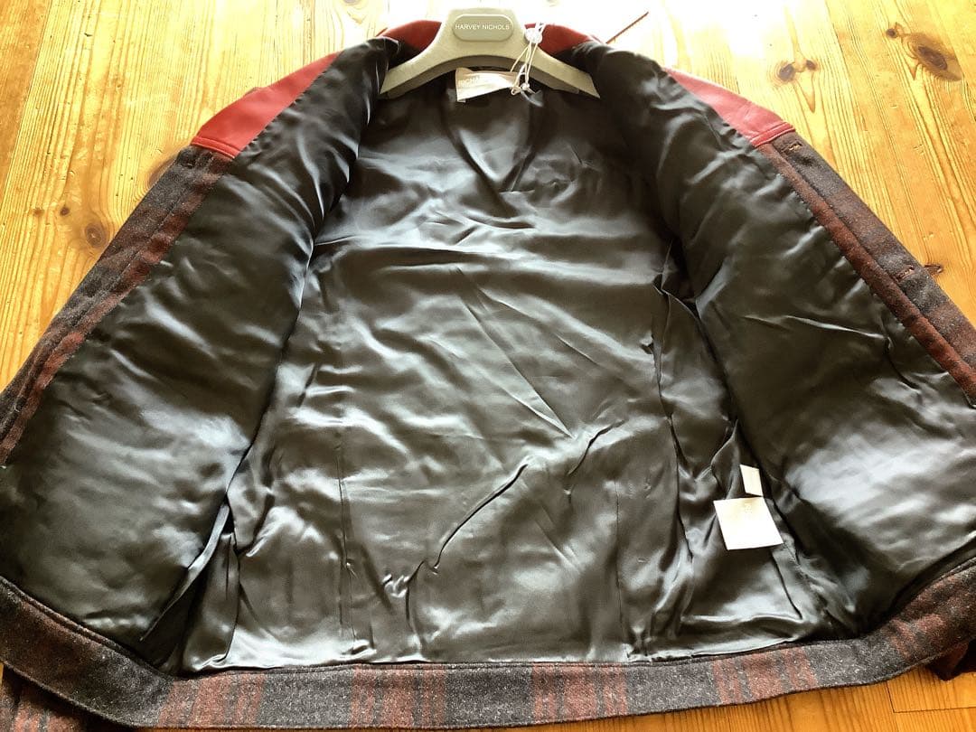 【RICHARD NICOLL】シープスキン×ウール　ジャケット　UK36/M