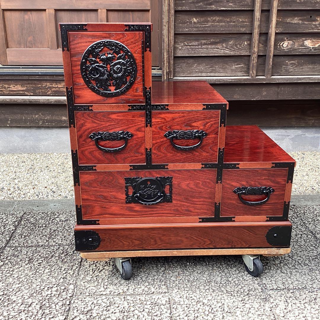 民芸家具　階段タンス