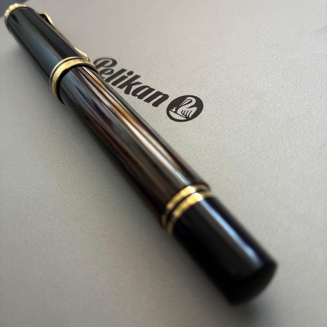 あ*ン様 【最安】万年筆 ペリカン スーベレーン M400 茶縞
