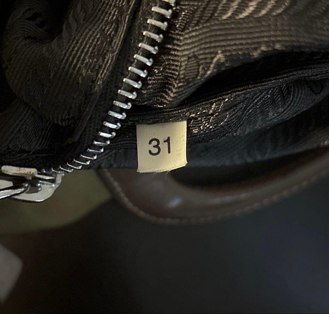 【訳あり・良品】PRADA ミニボストンバック　ミニバッグ　カーキ　ブラウン