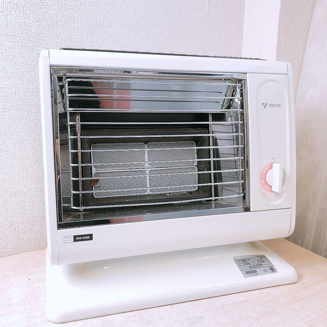 リンナイ 東邦ガス 都市ガス用 ガスストーブ 暖房器具 レトロ 動作未確認