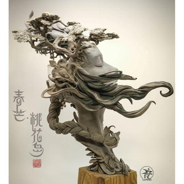 春芒、桃花島　（ガレージキット）