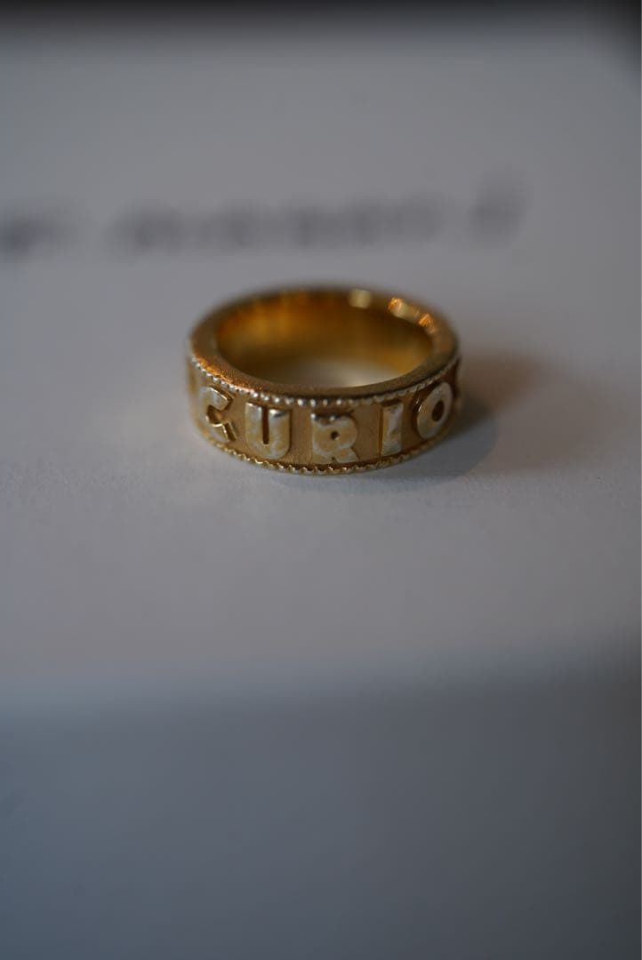 【R.ALAGAN】ENGRAVED RING IDLE CURIOSITY