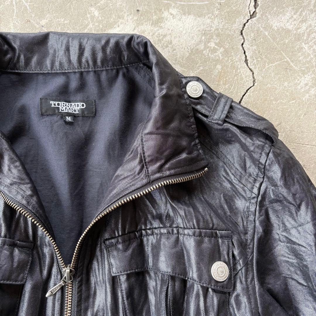 Y2K TORNADO MART single riders black お兄系