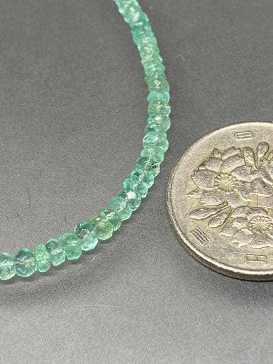 [5月誕生石][宝石質] SSSエメラルド ボタンカット