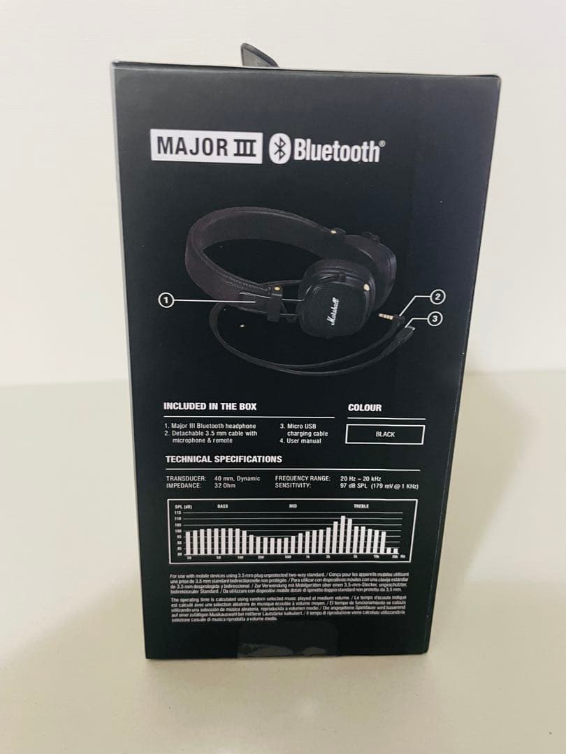 正規品 マーシャル ヘッドホン ブラック MAJOR III メジャー3 ②