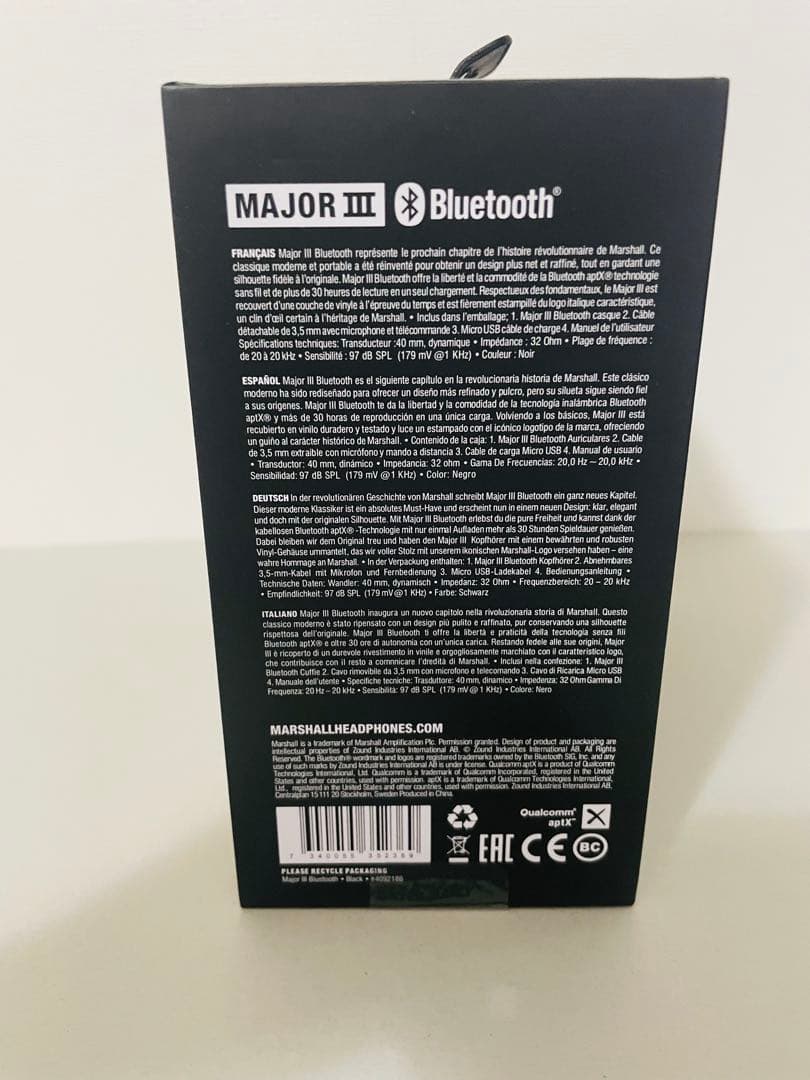 正規品 マーシャル ヘッドホン ブラック MAJOR III メジャー3 ②