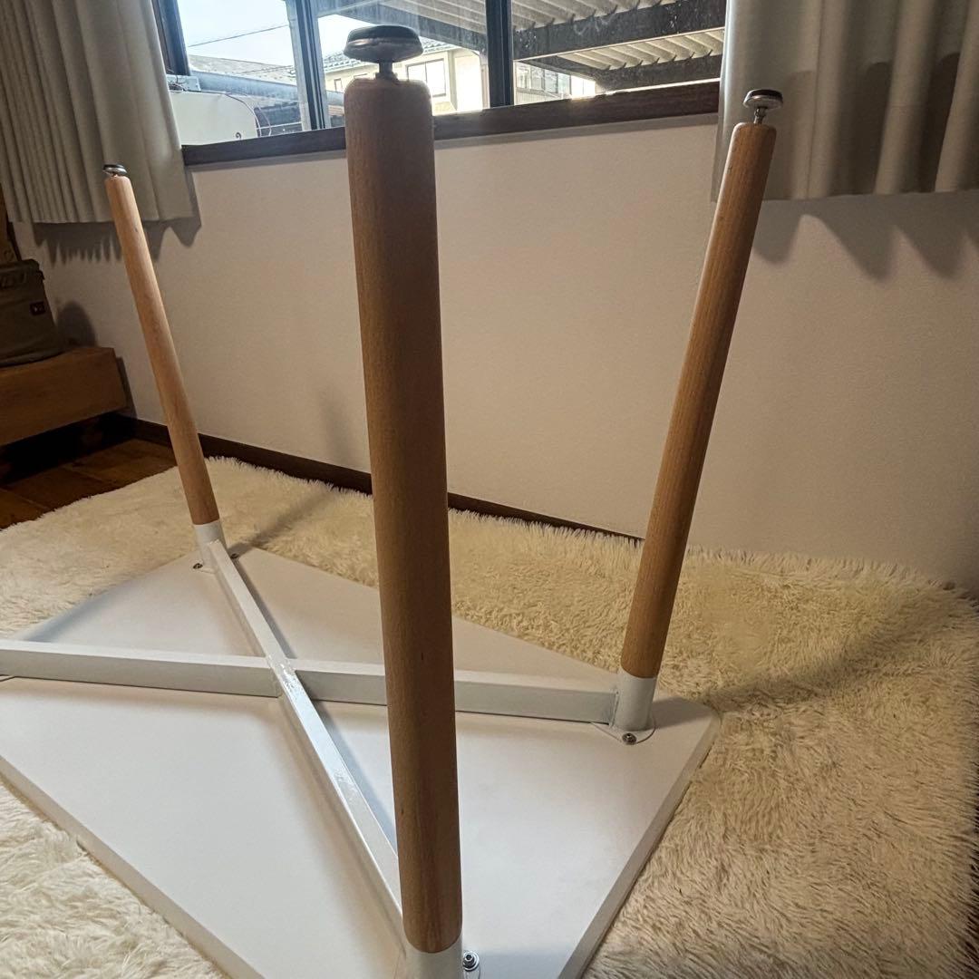 【良品】ダイニングテーブル　2人掛けW110 ホワイト