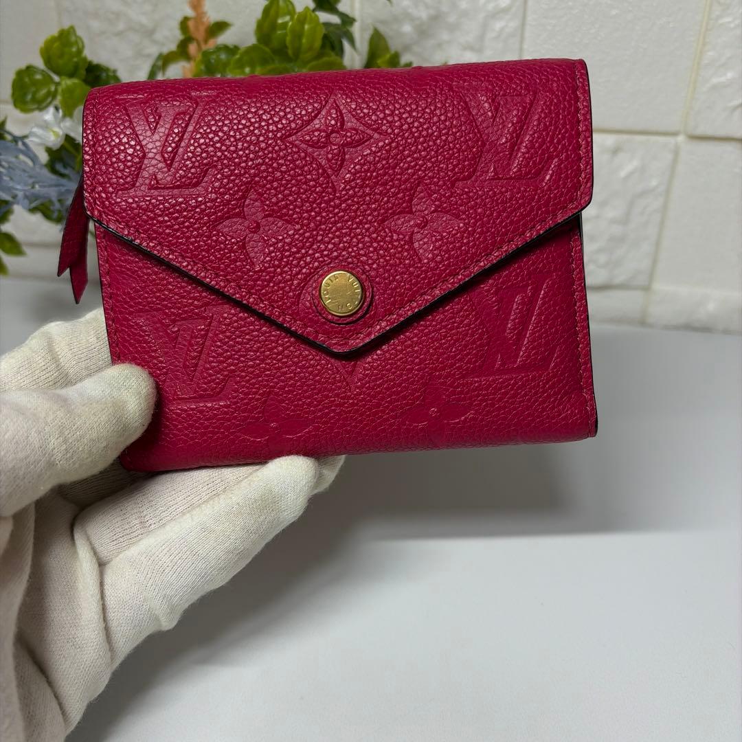 超美品 LOUIS VUITTON 三つ折り財布 アンプラント ヴィクトリーヌ