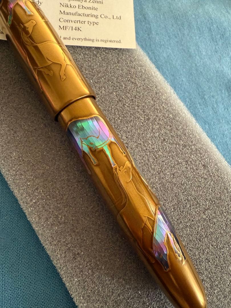 万年筆、蒔絵、輪島屋善仁-群馬