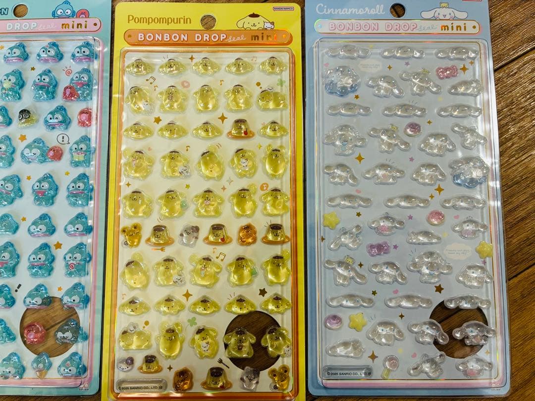 サンリオ ボンボンドロップシール　mini 8種類セット　国内正規品