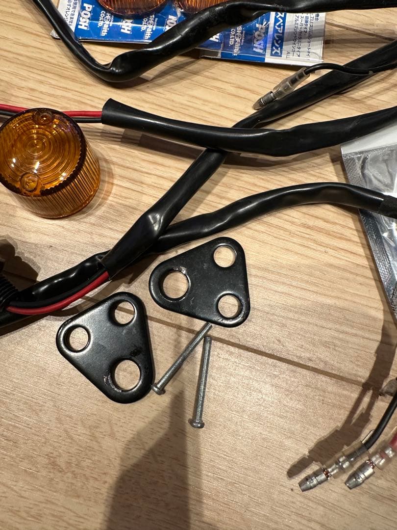 SR400.LEDウィンカー 4個セット ブラック