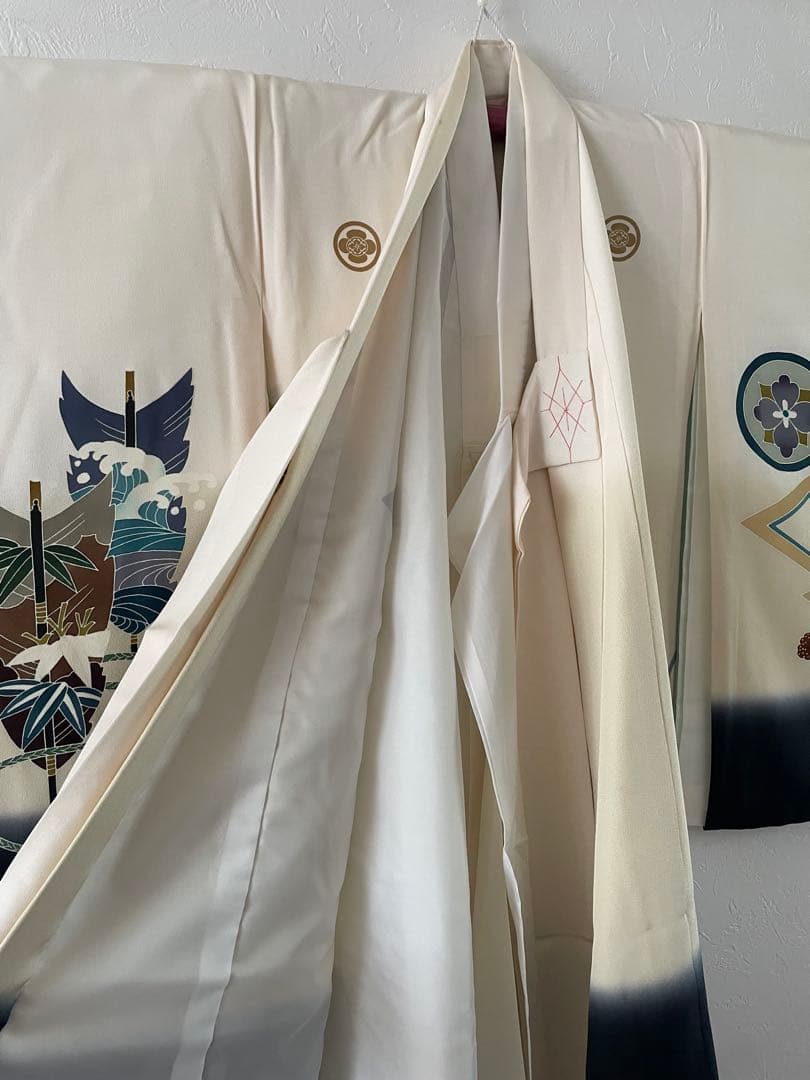 七五三　3歳　正絹　お着物セット　正絹総絞りの被布コーデ