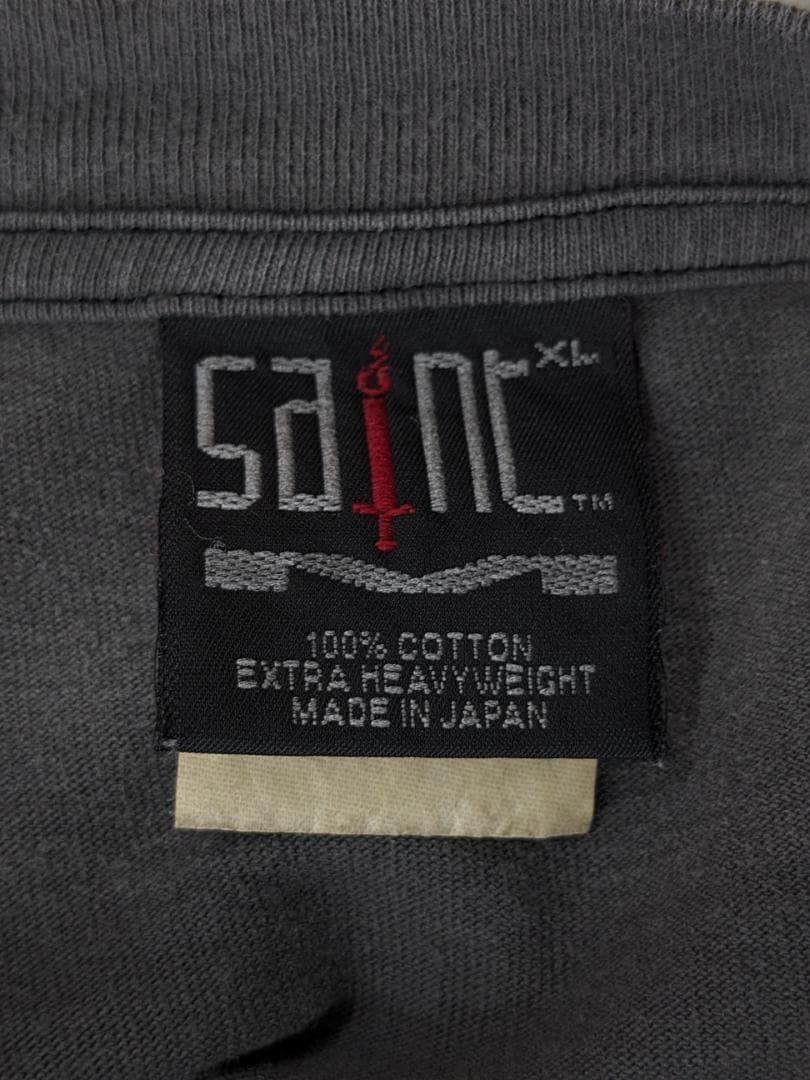 セントマイケル/両面プリントT/ヴィンテージ加工/SIZE XLビッグシルエット