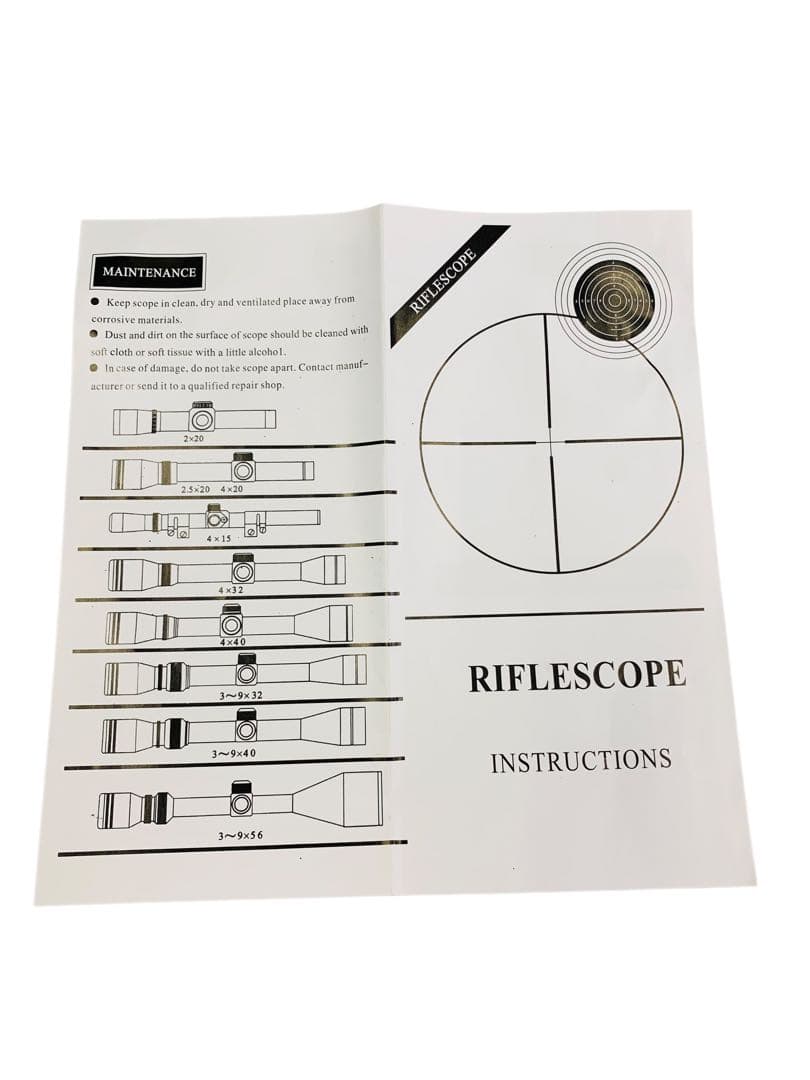 【開封済・未使用】ohhunt 6-24X50 ライフルスコープ 防雲 耐衝撃性