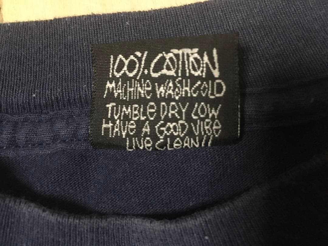 old Stussy ハーレーTシャツ L ネイビー