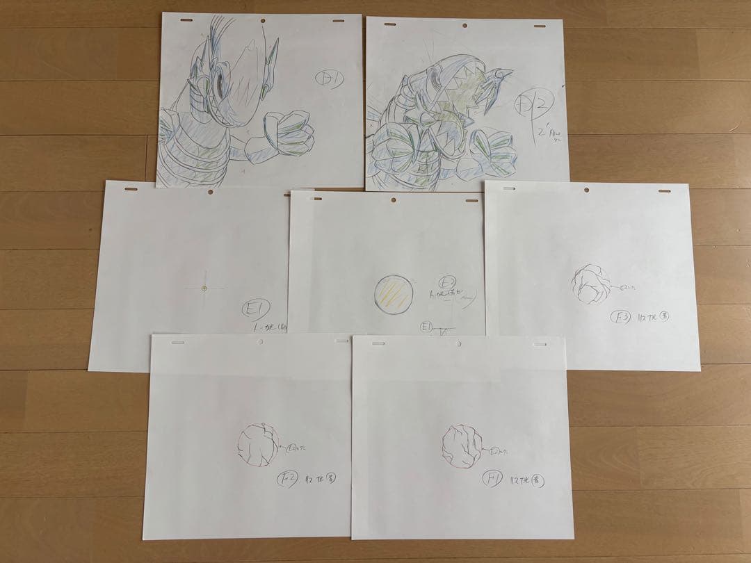 遊戯王　アニメ　原画　ブルーアイズ・トゥーン・ドラゴン