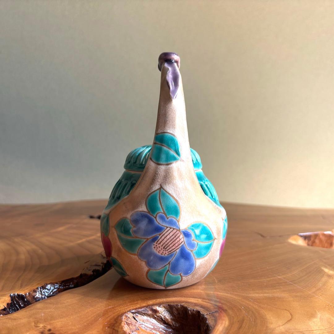 京焼 仁清椿高炉 平安 小川与山 与山窯 共箱