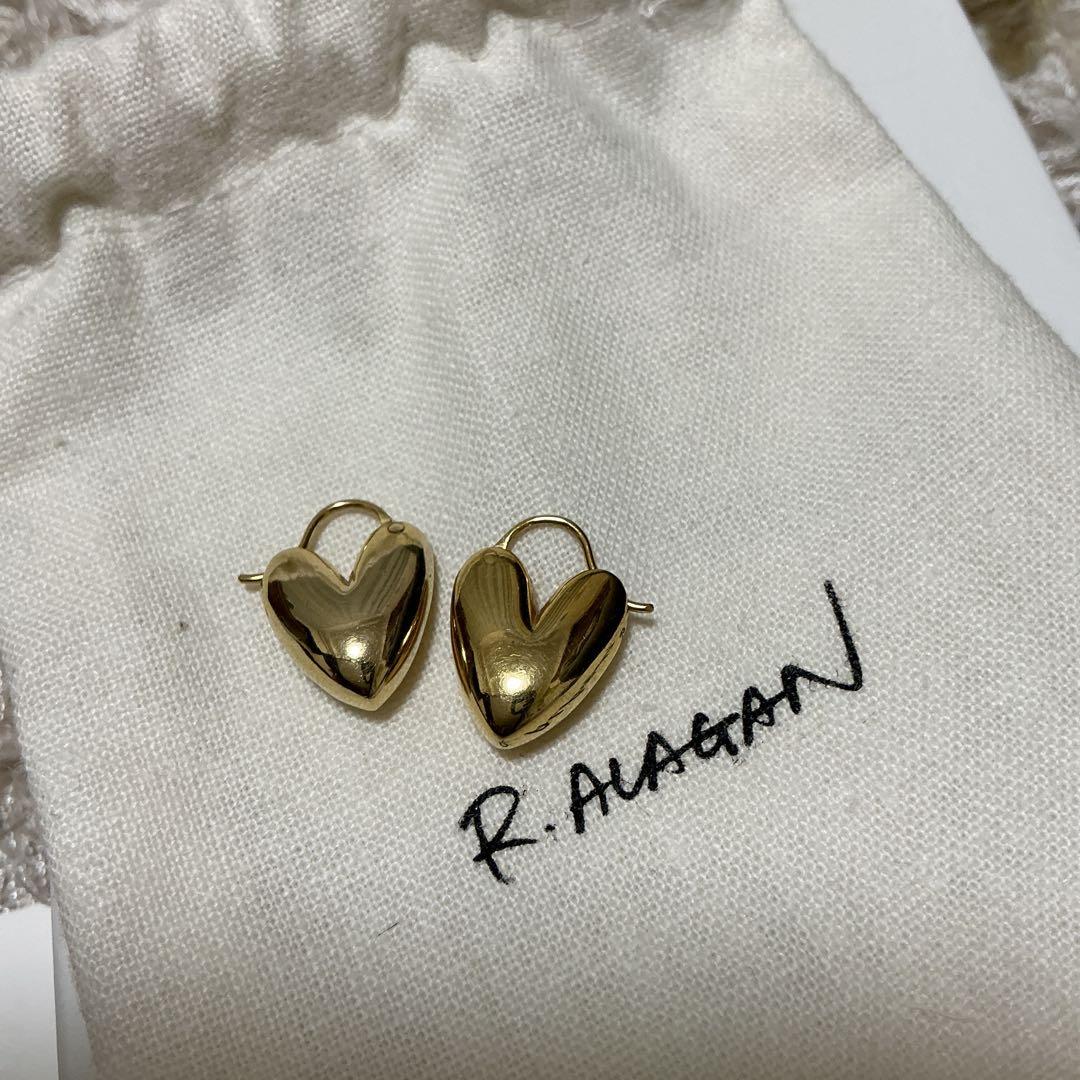 【美品】ララガン　ピアス　ゴールド ハート
