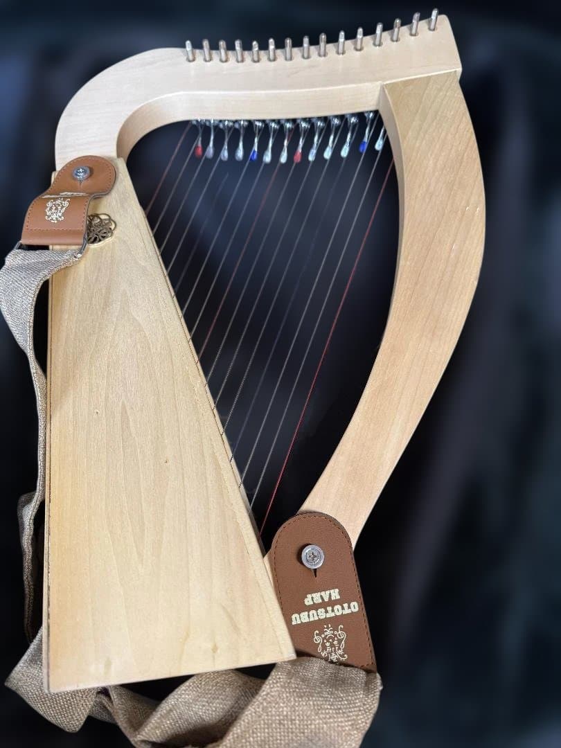 おとつぶハープ ototsubuharp 15弦 ロゼッタ付 定価56,000円