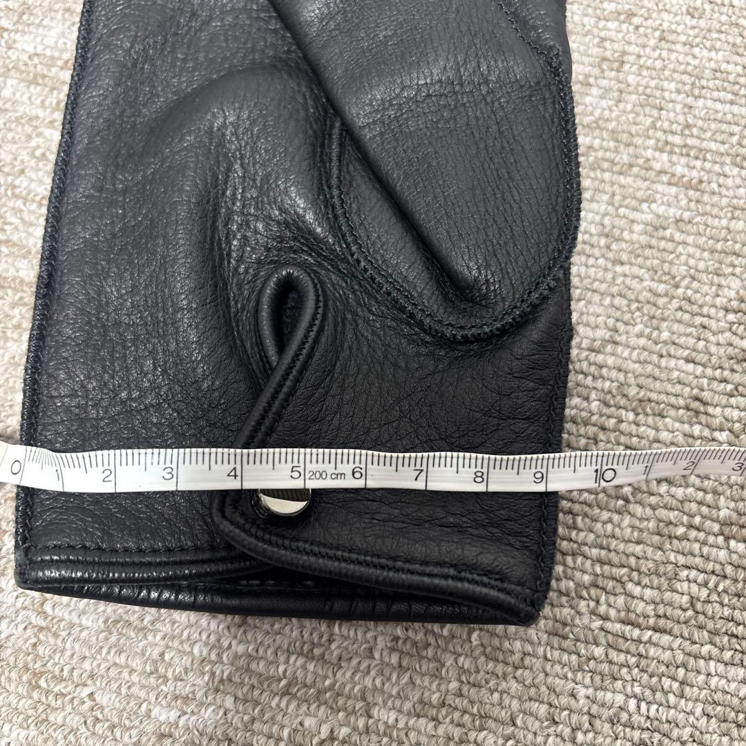 ☆バーバリー ロンドン☆メンズ☆シャドーバーバリーチェック黒レザー手袋☆