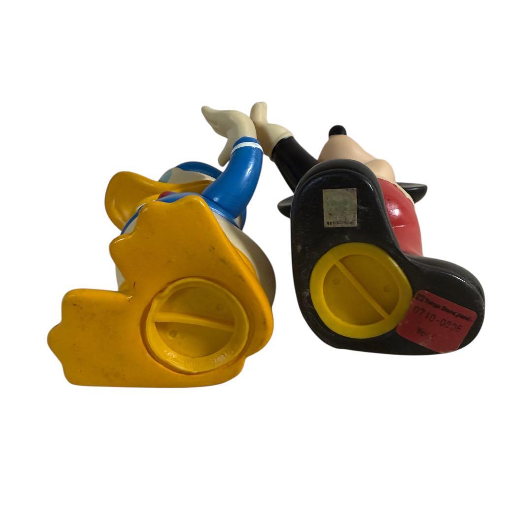 ヴィンテージ ミッキーマウス ドナルドダック ソフビ貯金箱セット 昭和レトロ