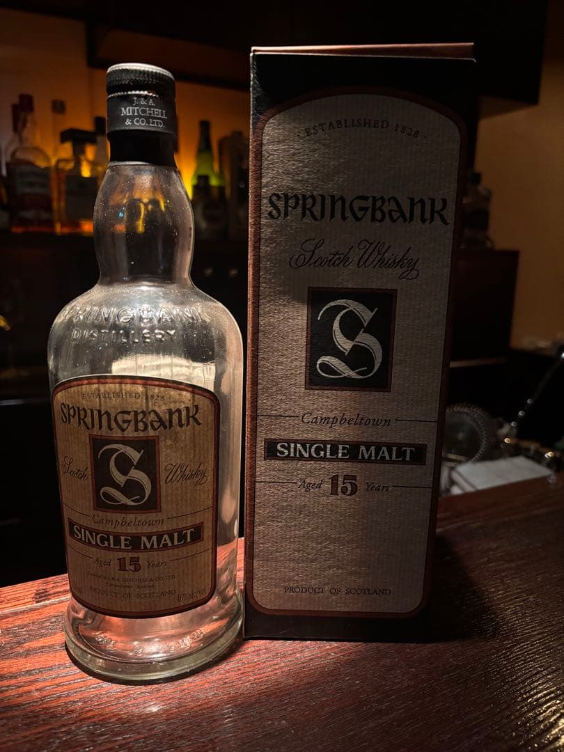 空瓶！SPRINGBANK シングルモルトウイスキー 10年〜32年