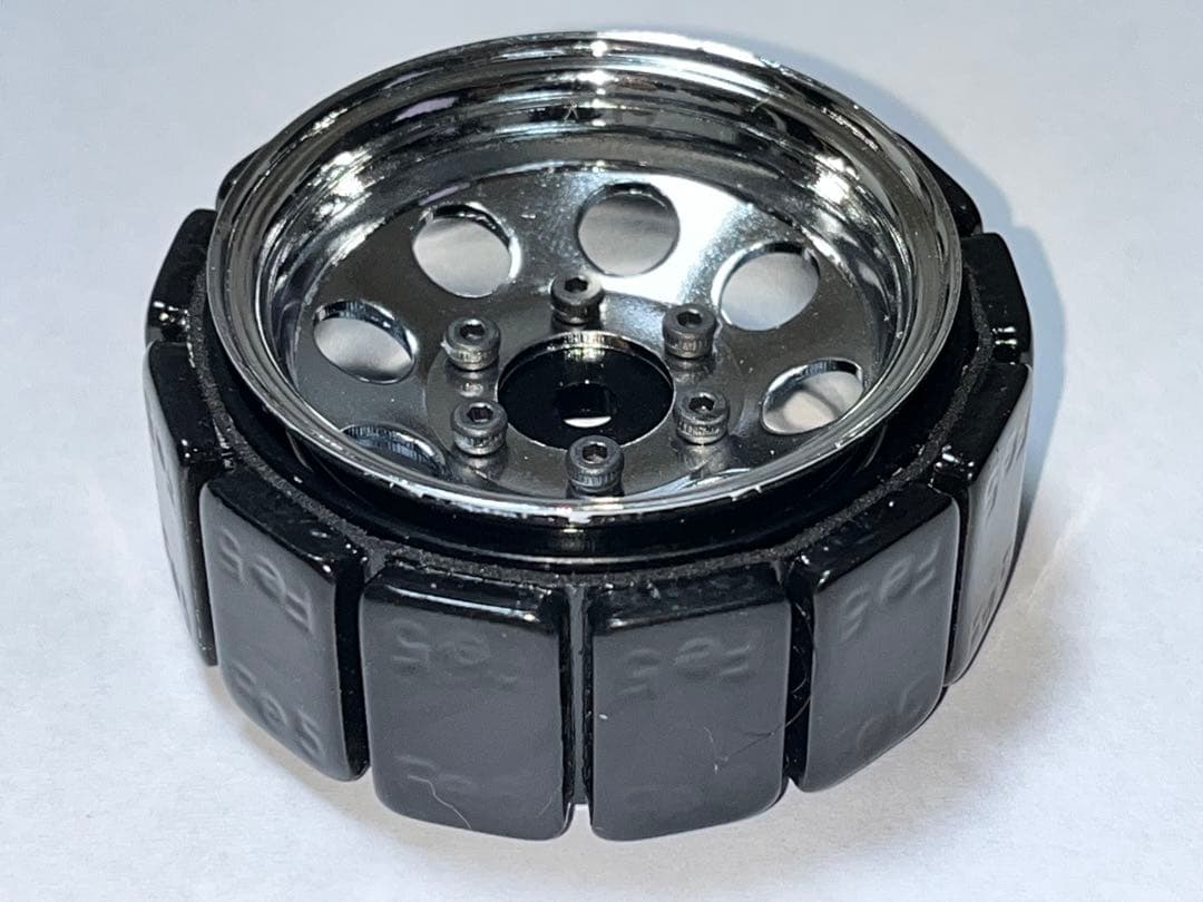 美品★【SSD 1.55インチ スチール 8穴ホイール（クローム）】TF2