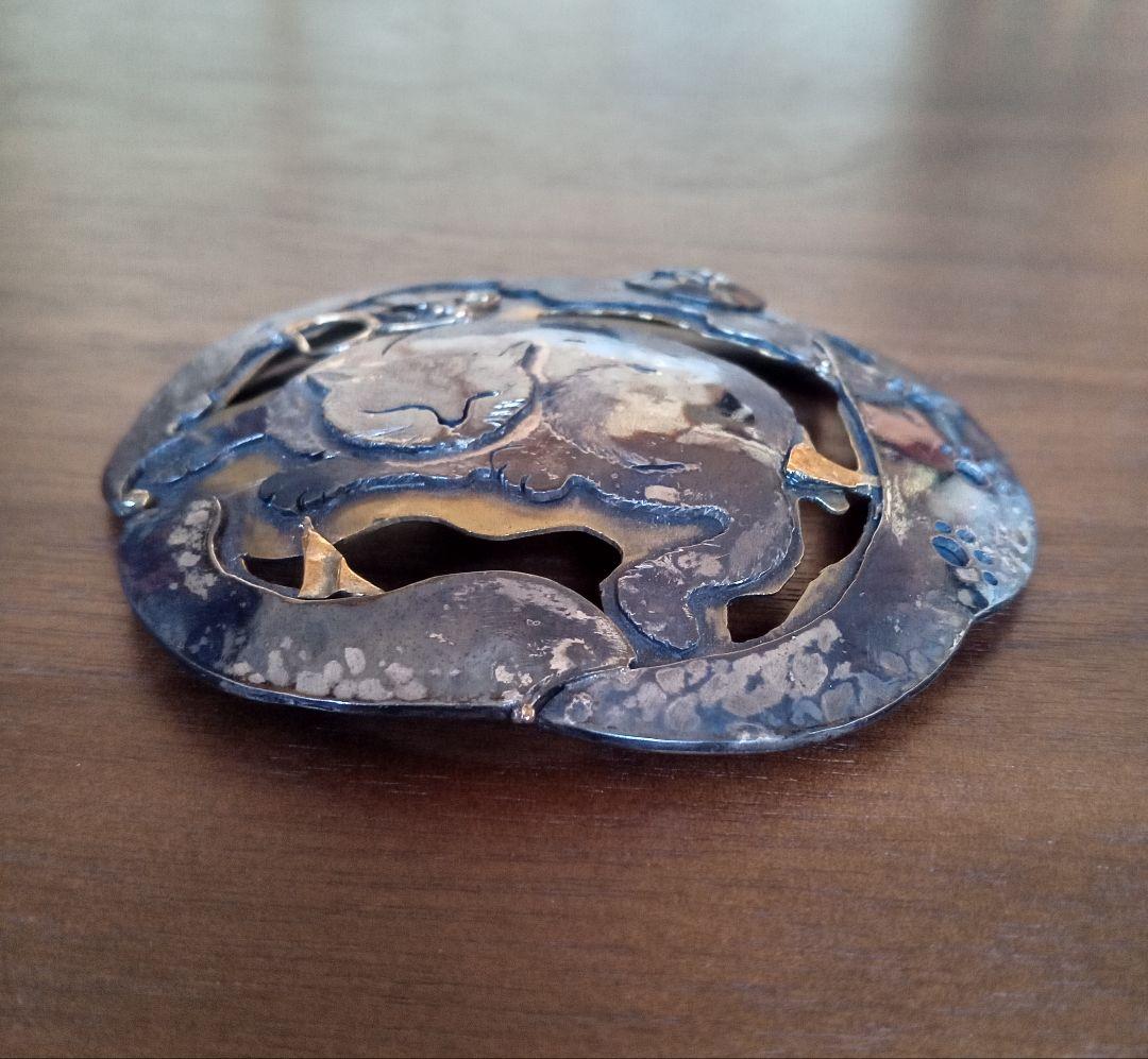 香炉　猫図火屋　彫金　月にうさぎ　蕎麦猪口