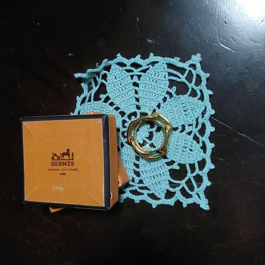 HERMES ゴールドリング ボックス付き