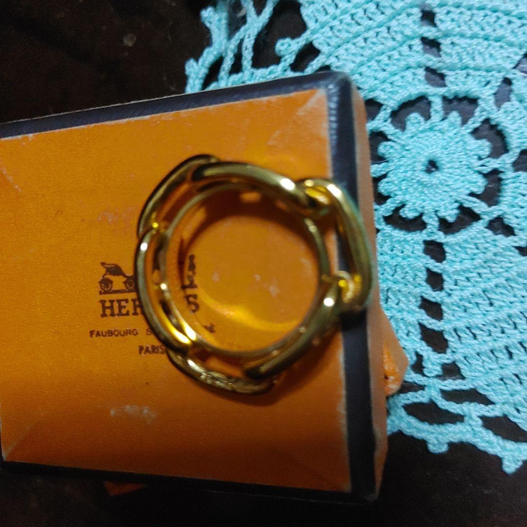 HERMES ゴールドリング ボックス付き
