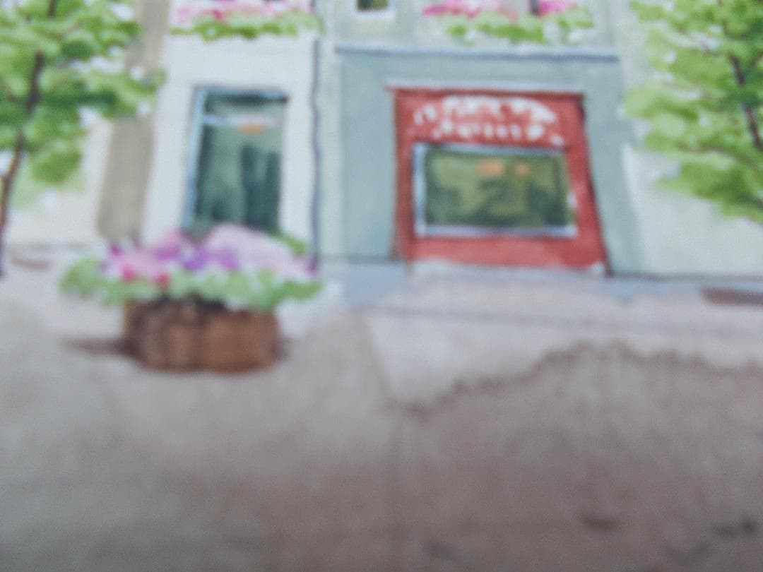 絵　手描き　オーバーハング　オリジナル