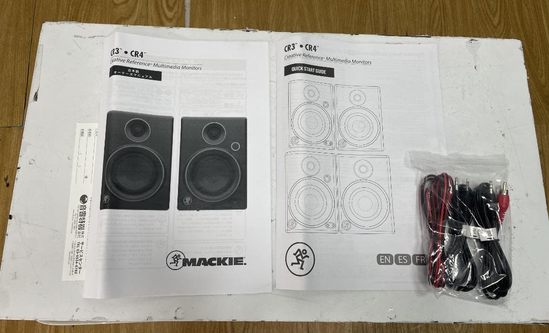 Y♢338 MACKIE モニタースピーカー ペア　CR3 未使用品