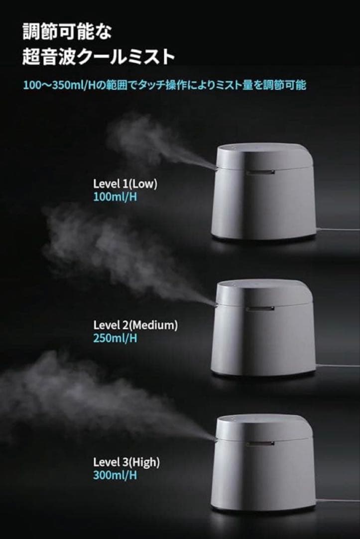 Carepodケアポッド ステンレス 超音波式加湿器 MS031S2