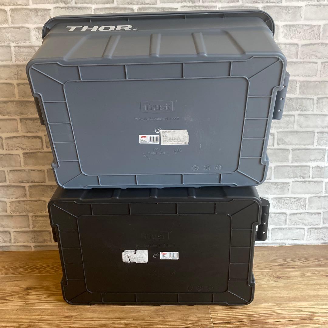 THOR フタ付きコンテナボックス 2個セット