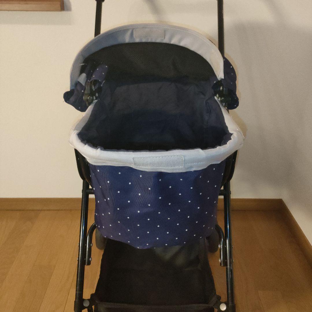 GEX わんわんカートライト 軽量4.8kg ドット模様 ペットカート