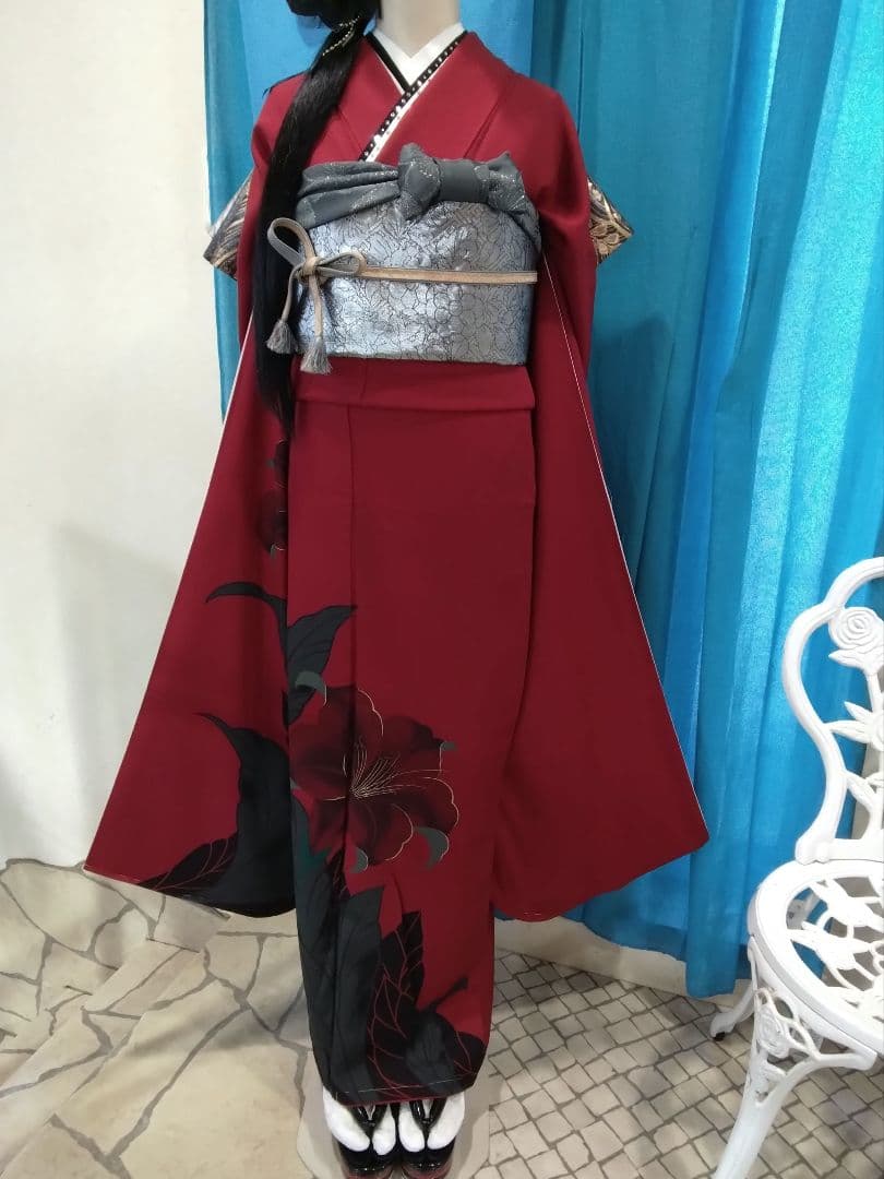 振袖フルセット、正絹振袖、成人式、重ね衿、帯揚げ帯締め、西陣袋帯、襦袢