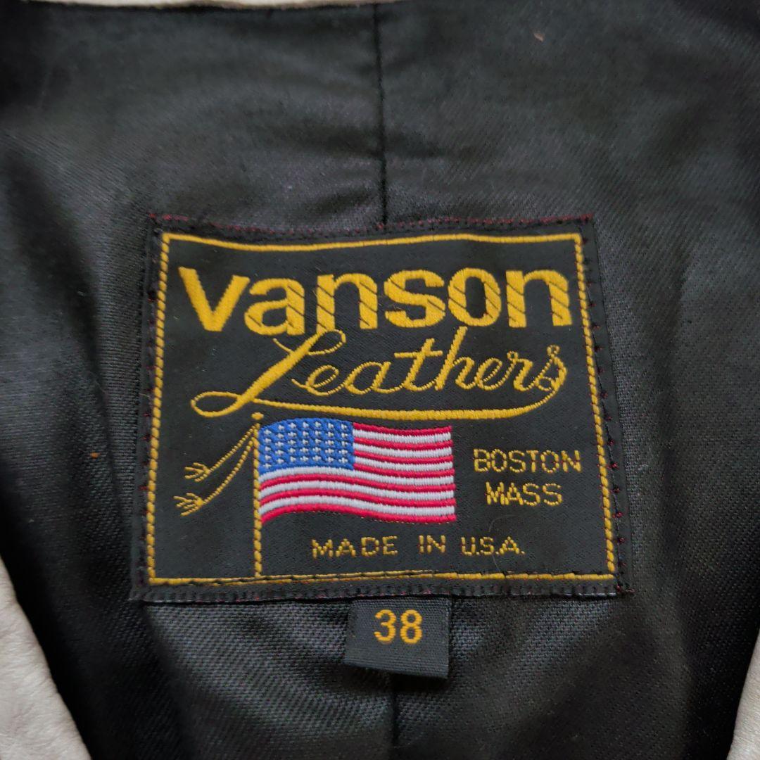 vanson レザーライダースジャケット 38
