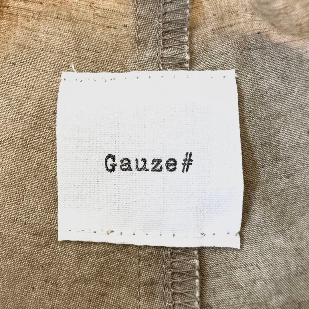 ガーゼ リネン ガウチョ フレア パンツ 無地