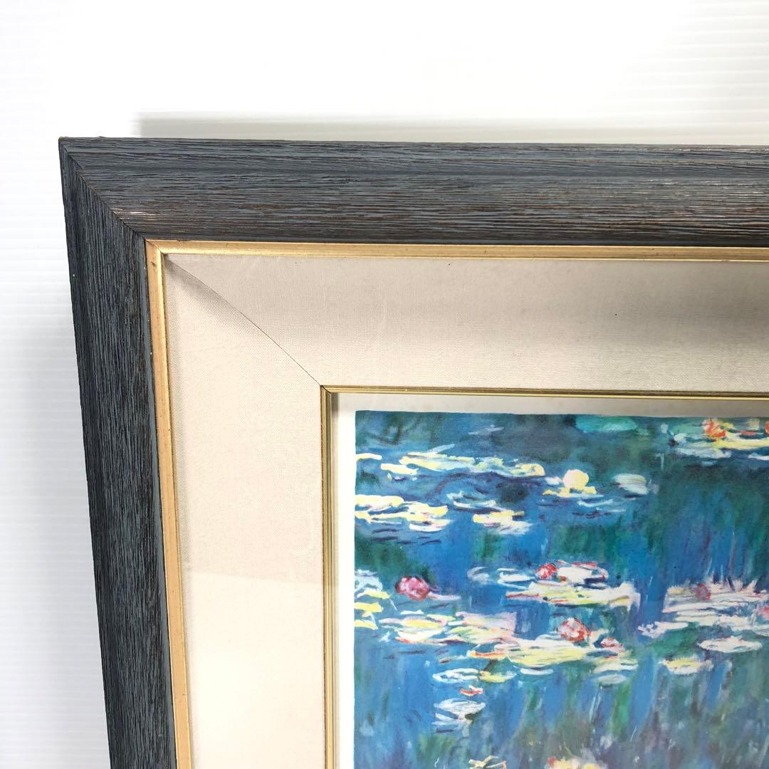 クロード・モネ　「睡蓮」　リトグラフ　版上サイン・エディション有り