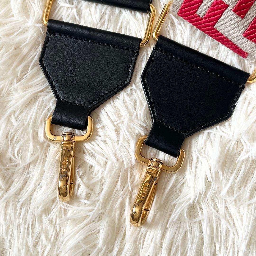 FENDI フェンディ　ショルダーストラップ ストラップ　ユー　ズッカ柄
