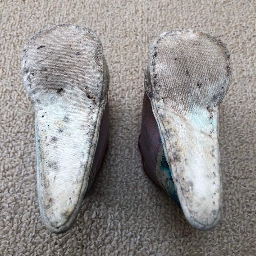 激レア　中国　清代のアンティーク　時代物　三寸金蓮 女性の靴　飾り稀少　極上レア