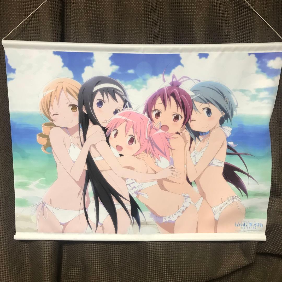 ［激レア品！］ まどかマギカ 水着 Ｂ1 タペストリー コミケ限定 美品！