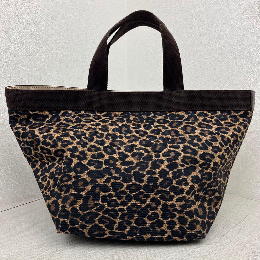 エルベシャプリエ トートバッグ 707F パンサー 舟型 M レオパード 豹柄