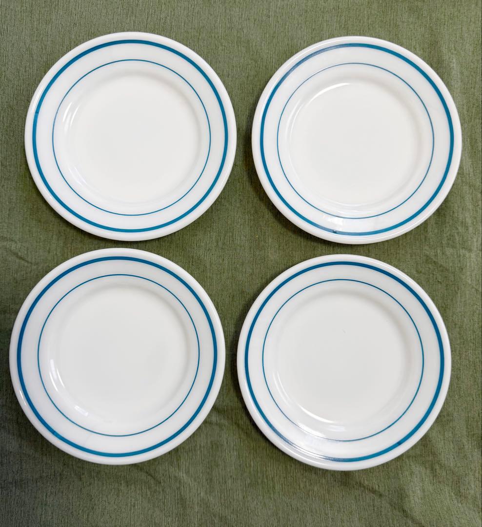 米軍 実物 PYREX デザートプレート4枚 USN①